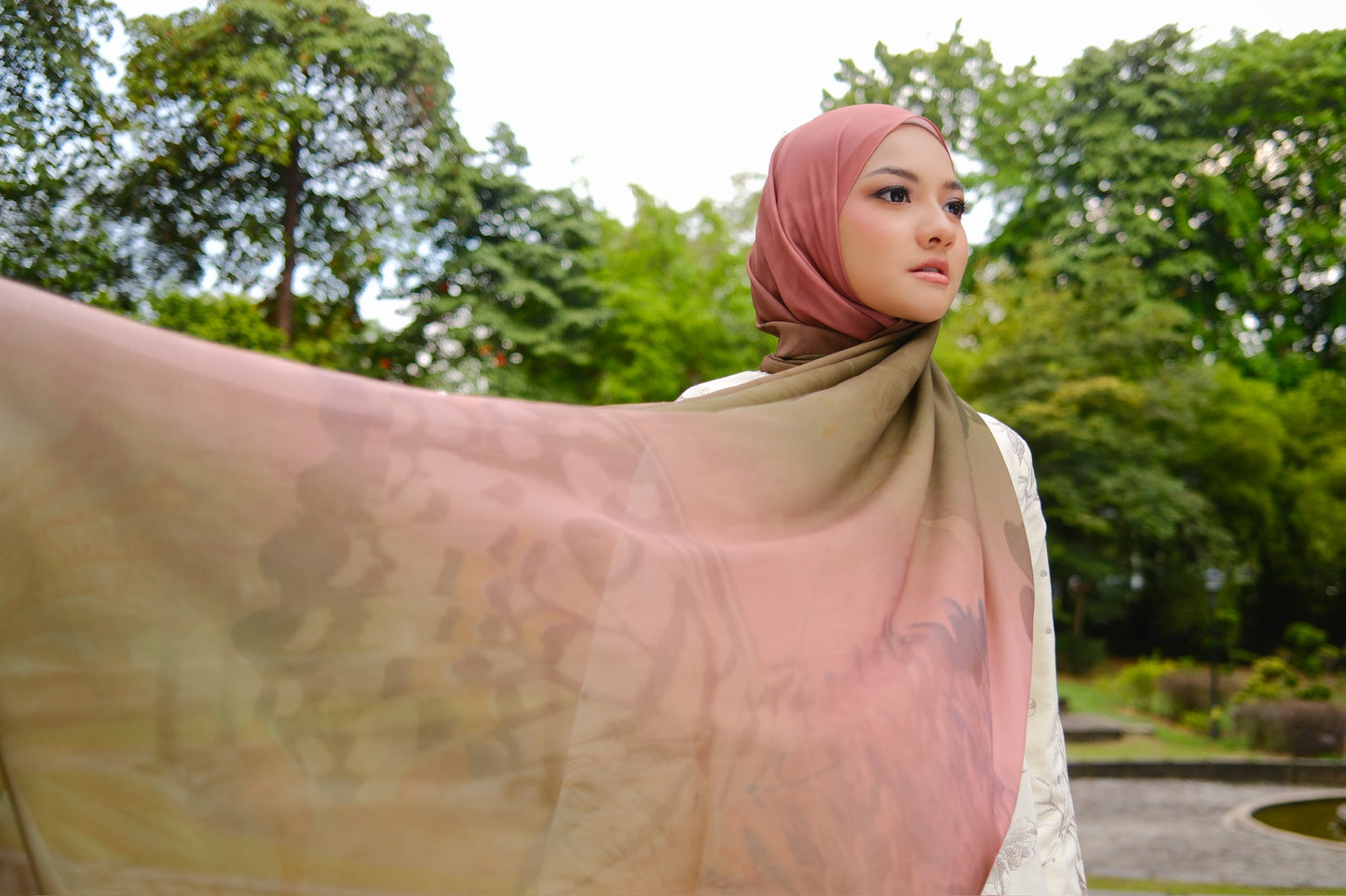 Kaia Chiffon Shawl